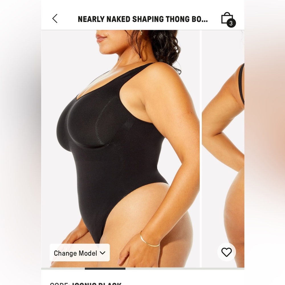 Yitty Nearly Naked Thong Bodysuit Size 1X/2X